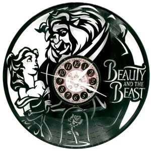 Beauty And The Beast 12inch vinyl record clock